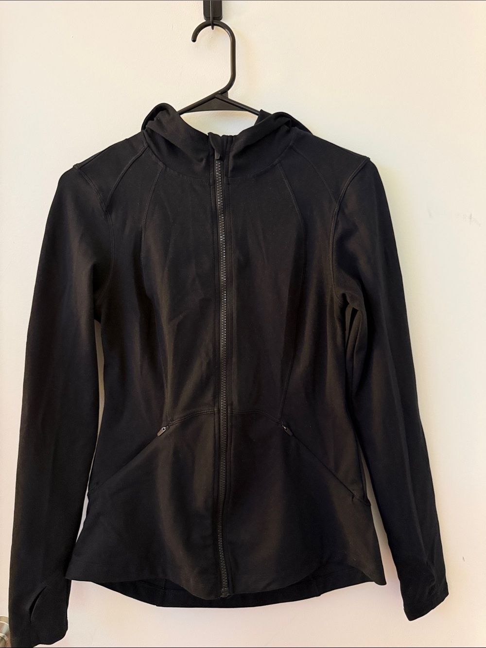 Spyder Brand - Black fitted Hooded Zip-Up Jacket - Women